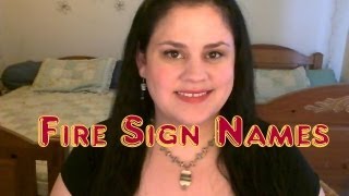 Fire Sign Baby Names