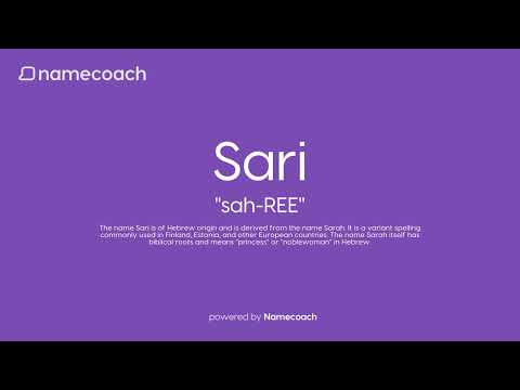 How to Pronounce Sari