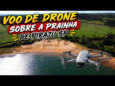 VOO DE DRONE SOBRE A PRAINHA DE PIRAJU SP