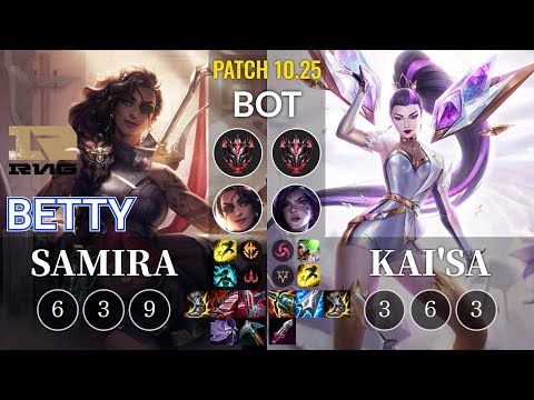 RNG Betty Samira vs Kai'Sa Bot - KR Patch 10.25