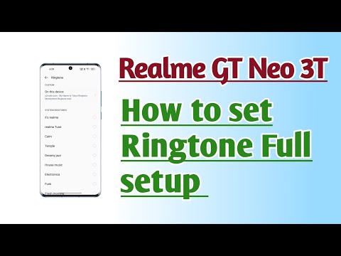 Realme GT Neo 3T How to set Ringtone Full setup