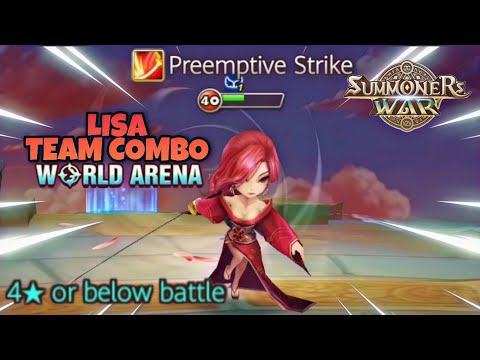 Lisa Team Combo in World Arena Ep. 2 - Summoners War