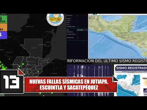 Nuevas fallas sísmicas en Jutiapa, Escuintla y Sacatepéquez