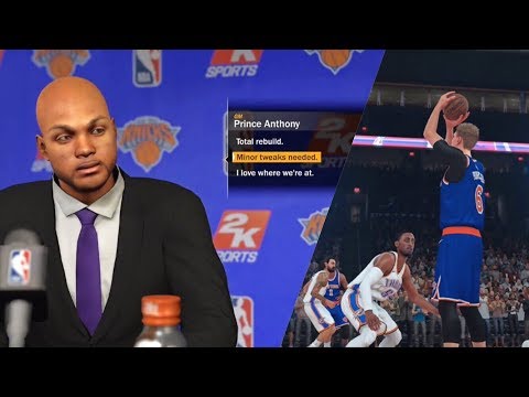 NBA 2K18 PS4 KNICKS MYGM - NO TOTAL REBUILD NEEDED, PORZINGIS CRAZY GAMEWINNER!? (EP.2)