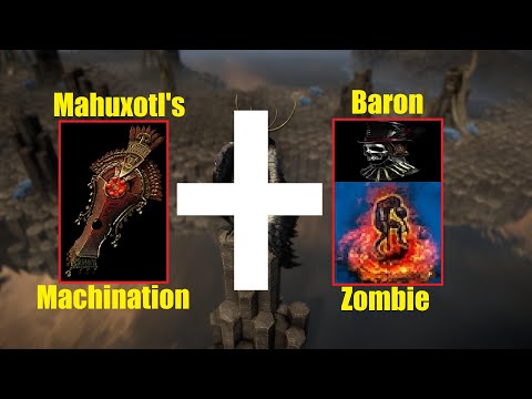 [PoE 3.19] Mahuxotl's Machination Zombie Necromancer Doryani's Prototype in Lake of Kalandra - 1110