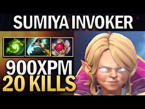 SUMIYA INVOKER WITH 20 KILLS & 800 GPM - DOTA 2 PRO GAMEPLAY
