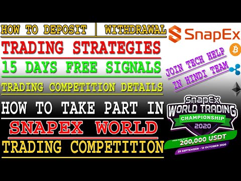 HOW TO TRADE-DEPOSIT-WITHDRAW IN SNAPEX | BEST STRATEGY FOR TRADING COMPETITION FULL DETAILS Video