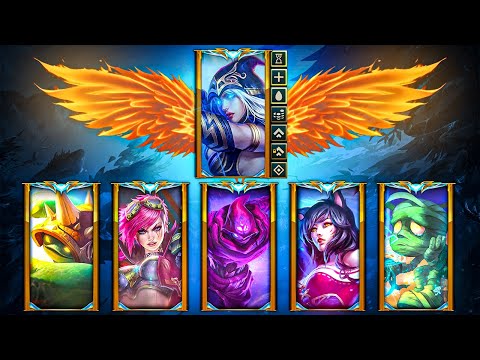 100% CDR Ashe vs. 5 Challenger Players (1v5)