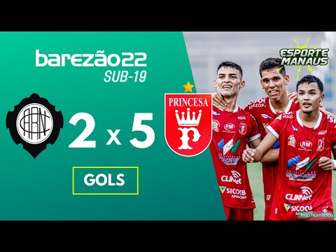 RIO NEGRO 2 x 5 PRINCESA DO SOLIMÕES | GOLS | QUARTAS DE FINAL DO CAMPEONATO AMAZONENSE SUB-19 2022
