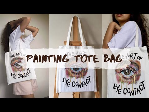 Painting tote bag