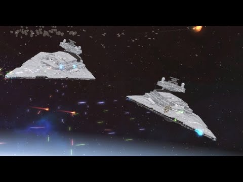 Imperial fleet vs Rebel fleet- Star Wars Empire at War- Thrawns Revenge mod