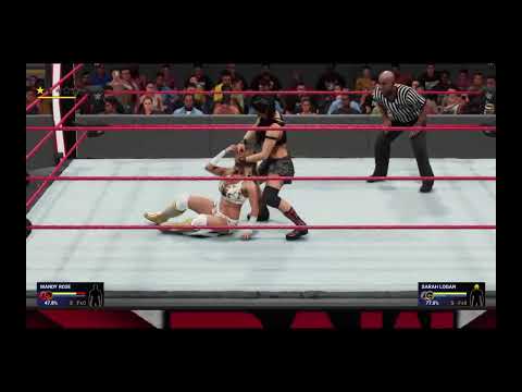 WWE 2k19 Mandy Rose vs. Sarah Logan - Money In The Bank Qualifying match RAW