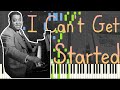 Art Tatum - I Can't Get Started 1938 (Stride Piano Synthesia)