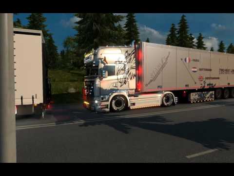 ets2 scania r730 v8 tour from Örebro to Aalborg