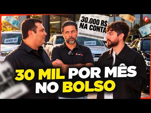 Investiram R$ 160 mil em uma franquia e ganham R$ 30 mil por mês vendendo carros