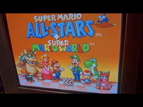 Super Mario All-Stars on a CRT - Mike Matei Live