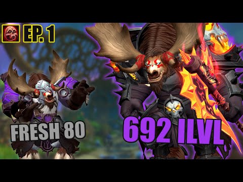How I go from Fresh 80 to 692 ILVL FAST | Blood Death Knight | ALL Tanks ALL Tens | Ep. 1