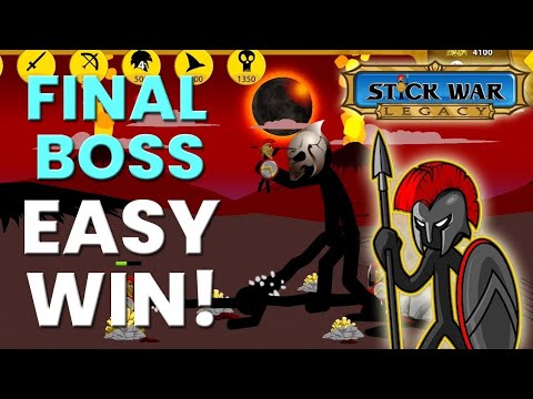 Stick War: Legacy INSANE Easy Win vs Final Boss - Last Stand