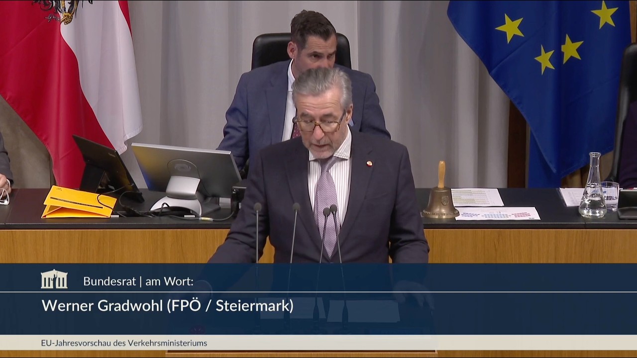 Werner Gradwohl - EU-Jahresvorschau des Verkehrsministerium - 10.4.2026