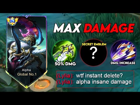 START ABUSING "MAX DAMAGE" ALPHA BUILD AND EMBLEM 2026!! (try this trick!!)