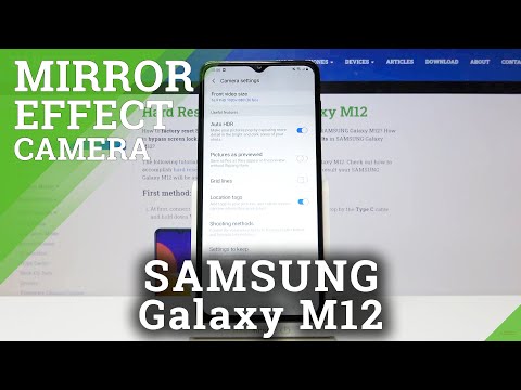 How to Turn On Camera Mirror Effect in Samsung Galaxy M12?