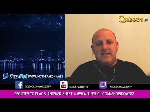 Lockdown Showdown Virtual Interactive Online Pub Quiz - Quizzer TV - Week 12
