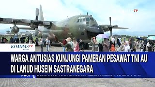 Download lagu Bandung residents enthusiastically visited the Indonesian Air Force aircraft exhibition at Husein... mp3