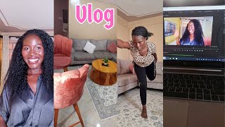 Spend A PRODUCTIVE MORNING With Me/ Healthy Habits/ Content Creation/ At Home Workouts/ Linda Mary