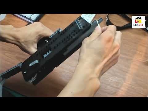 Automatic Rubber Band Shooter.#lesdiy #buildingblocks #modelbuilding #shorts #shootergames #afol