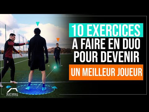 10 EXERCICES Pour S'ENTRAINER À 2 Et PROGRESSER RAPIDEMENT ! ENTRAINEMENT FOOTBALL