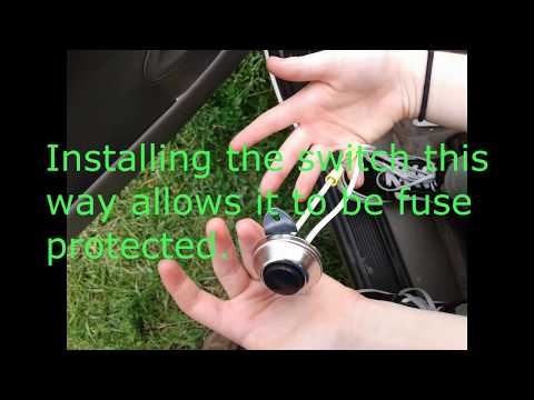 How to install a horn switch in a car (custom)