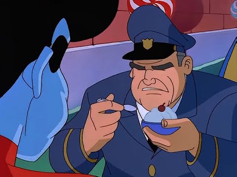 Sgt. Cosgrove invites Freakazoid to Spumoniland