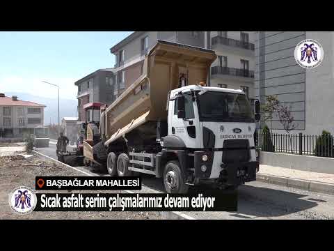 Başbağlar Mahallesinde Asfalt serimi yapılıyor. 03.09.2024