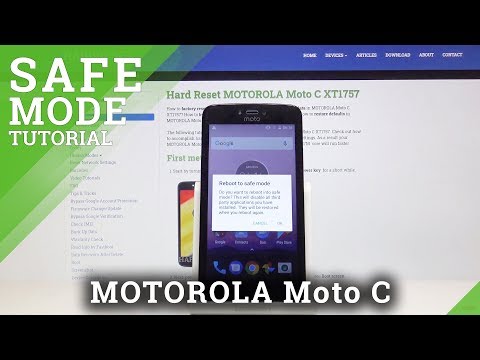 How to Enable Safe Mode in MOTOROLA Moto C