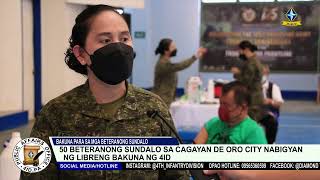 50 beteranong sundalo sa Cagayan de Oro City nabigyan ng libreng bakuna ng 4ID