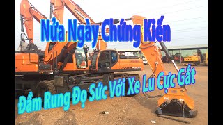 Đầm rung thủy lực lắp xe Doosan