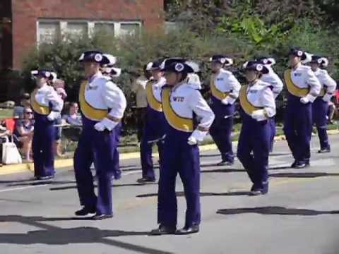 Western Illinois University Marching Leathernecks Rock Island, Ill, Parade 9/2/13 Part 1
