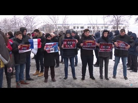 PROTESTË PARA AMBASADËS FRANCEZE NË SHKUP: “TË LIROHET RAMUSH HARADINAJ”