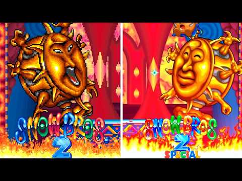 SNOW BROS. 2 SPECIAL - All Bosses Comparison Arcade (1994) vs Remake (2025)