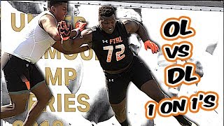 Miami OL vs DL 1 on 1's🌴 | Under Armor Camp Series 2019 | #UTR Highlight Mix