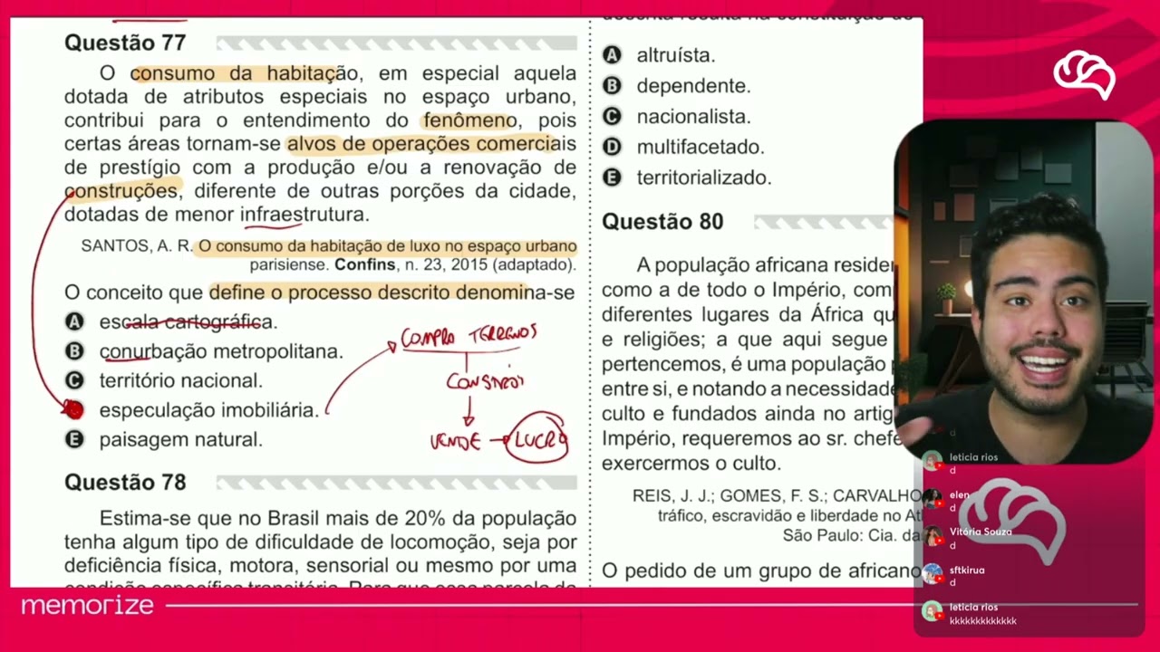 Resolução em Vídeo — Questão 77 ENEM 2019 PPL