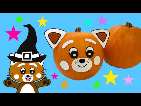 Pukkins gör en rolig pumpa - Lek och lär - Lek med oss barnprogram på svenska