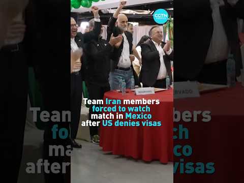 Team Iran members forced to watch match in Mexico after US denies visas