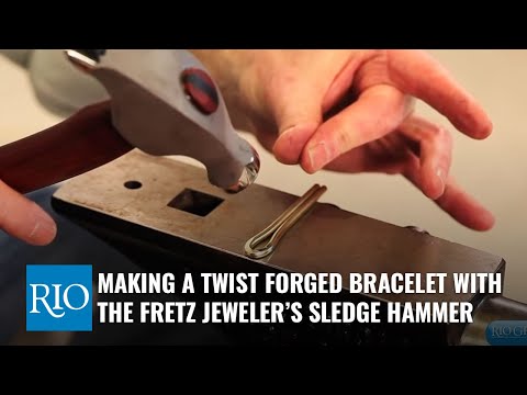 Making a Twist Forged Bracelet with the Fretz Jeweler's Sledge Hammer