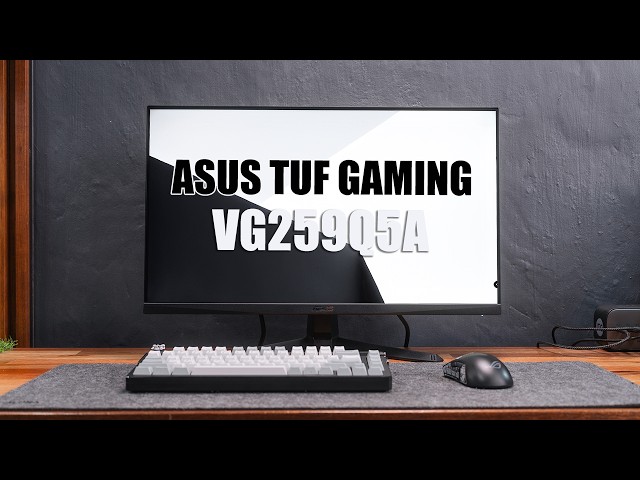 Vídeo relacionado con ASUS TUF Gaming VG259QMR5A - Monitor de 24,5 Pulgadas, Panel Full HD Fast IPS, 310 Hz (OC), 0,3 ms, Compatible con G-Sync AMD FreeSync Premium, ELMB Sync, 99% sRGB, DisplayWidget Center, Gaming AI
