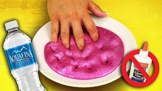 Slime without Glue 8 ways! Testing No Glue Slime Recipes! Slime how to with water and more!