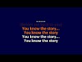 Ozma - You Know the Story - Karaoke Instrumental Lyrics