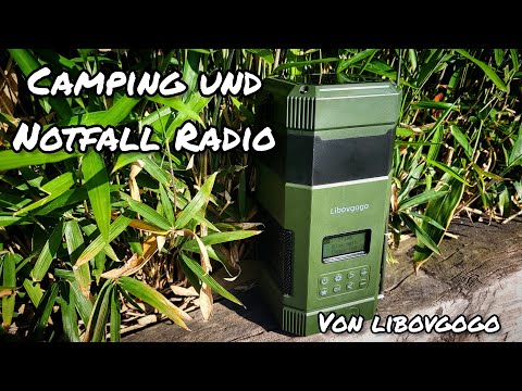 Camping Radio Libovgogo DF-585D UKW DAB+ mit Solarpanel, Led Laterne , 5000mAh Powerbank , Bluetooth