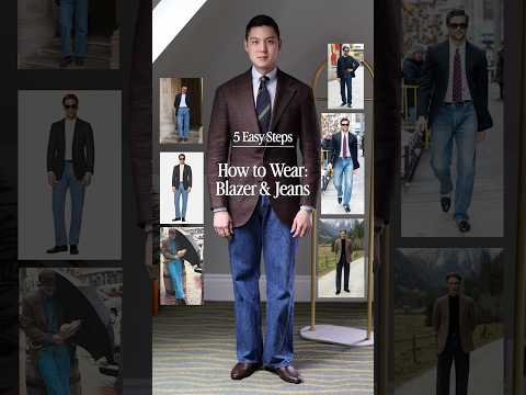 How to wear a blazer with jeans
