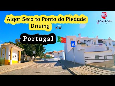 Algar Seco to Ponta da Piedade Driving, Algarve, Portugal 🇵🇹 #travelarc